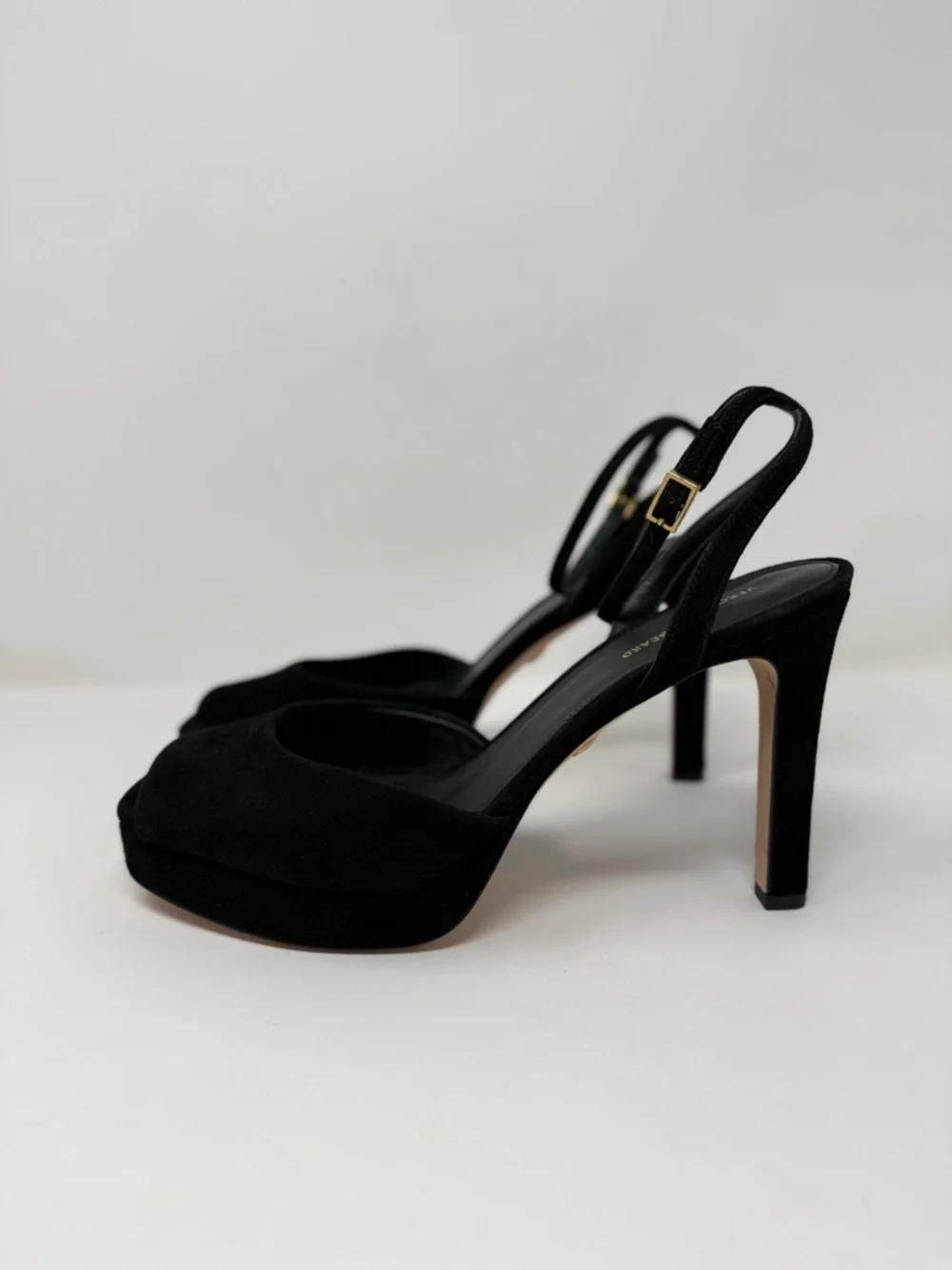 New Veronica Beard Brianne Sandals Black Suede Sz 9.5